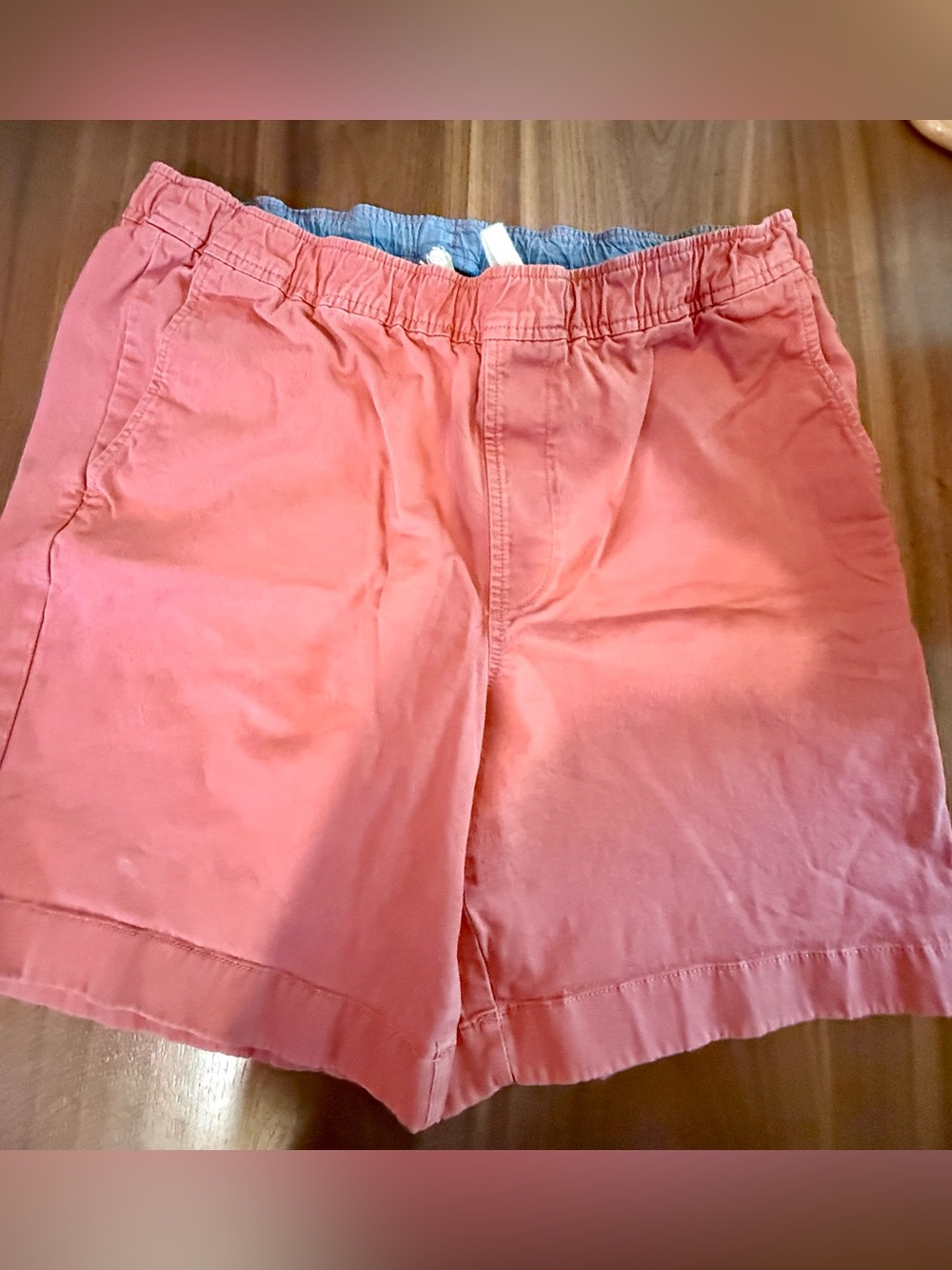 L.L. Bean Light Red Elastic-Waist Men’s  Shorts